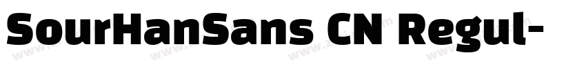 SourHanSans CN Regul字体转换